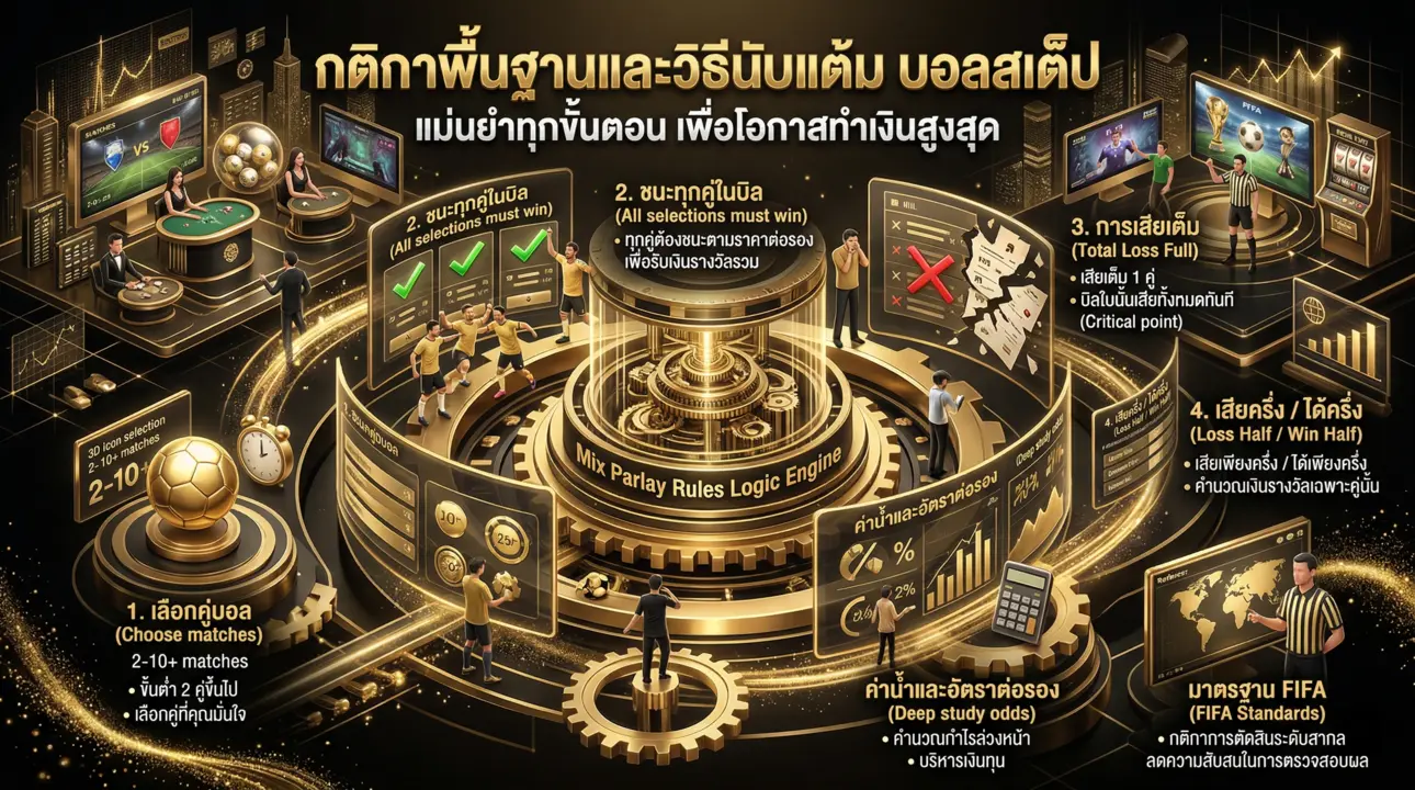 กติกาบอลสเต็ปและการนับแต้ม แม่นยำทุกขั้นตอนเพื่อกำไรสูงสุด